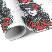 Tag des toten Mädchens Geschenkpapier (Rolleneckpunkt)