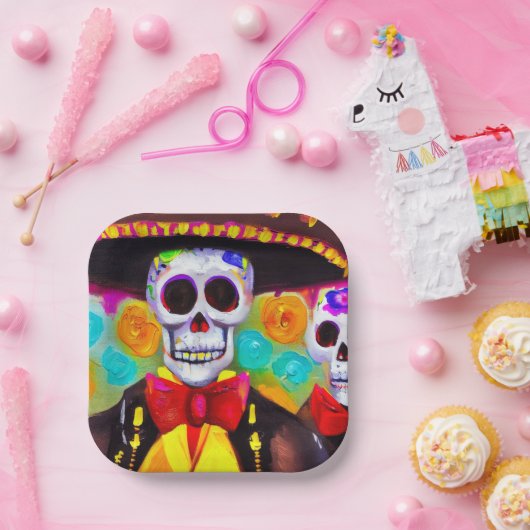 Tag des Toten Menschen 2 Pappteller (Party)