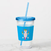 Tag des Toten Mexikanischen Axolotl Acryltrinkbecher (Rückseite)