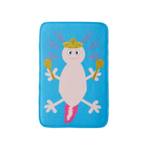 Tag des Toten Mexikanischen Axolotl Badematte