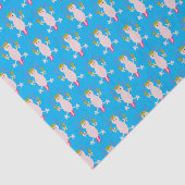 Tag des Toten Mexikanischen Axolotl Gemustert Seidenpapier (Ausschnitt)