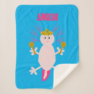 Tag des toten mexikanischen Axolotl-Individuellen  Sherpadecke