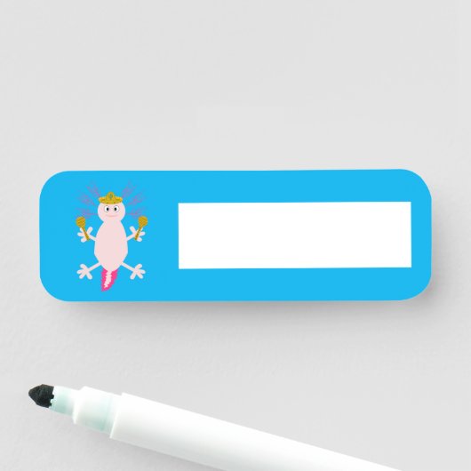 Tag des Toten Mexikanischen Axolotl Namensschild (Beispiel)