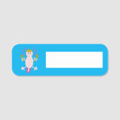 Tag des Toten Mexikanischen Axolotl Namensschild (Vorderseite)