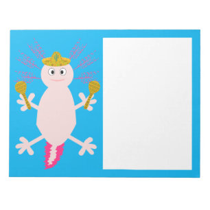 Tag des Toten Mexikanischen Axolotl Notizblock