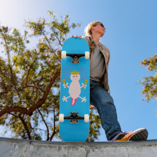 Tag des Toten Mexikanischen Axolotl Skateboard