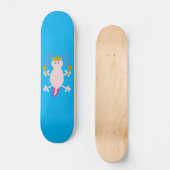 Tag des Toten Mexikanischen Axolotl Skateboard (Vorderseite)