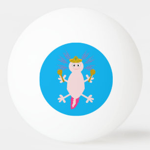 Tag des Toten Mexikanischen Axolotl Tischtennisball