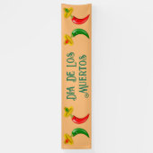 Tag des Toten Mexikanischen Chilis Banner (Vertikal)