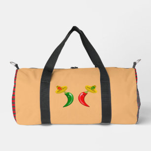 Tag des Toten Mexikanischen Chilis Duffle Bag