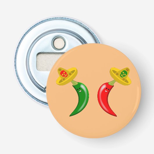 Tag des Toten Mexikanischen Chilis Flaschenöffner (Vorderseite)