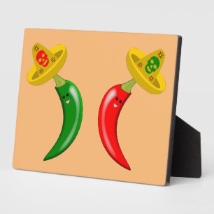 Tag des Toten Mexikanischen Chilis Fotoplatte