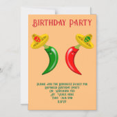 Tag des Toten Mexikanischen Chilis - Geburtstag na Magneteinladung (Vorderseite)