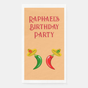 Tag des Toten Mexikanischen Chilis - Geburtstag na Serviette