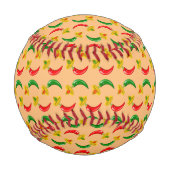 Tag des Toten Mexikanischen Chilis Gemustert Baseball (Rückseite)