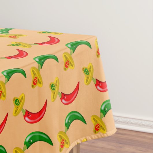 Tag des Toten Mexikanischen Chilis Gemustert Tischdecke (Beispiel)
