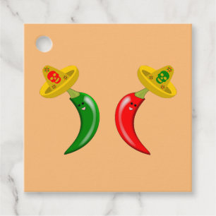 Tag des Toten Mexikanischen Chilis Geschenkanhänger