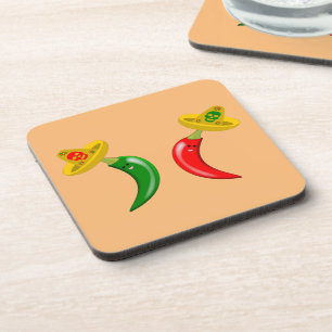 Tag des Toten Mexikanischen Chilis Getränkeuntersetzer
