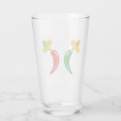 Tag des Toten Mexikanischen Chilis Glas (Rückseite)