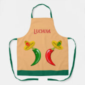 Tag des toten mexikanischen Chilis Individuelle Na Schürze (Vorderseite)