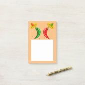 Tag des Toten Mexikanischen Chilis Post-it Klebezettel (Auf Schreibtisch)