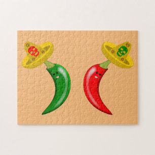 Tag des Toten Mexikanischen Chilis Puzzle