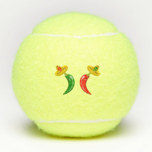 Tag des Toten Mexikanischen Chilis Tennisbälle