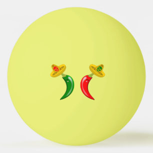 Tag des Toten Mexikanischen Chilis Tischtennisball