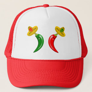 Tag des Toten Mexikanischen Chilis Truckerkappe