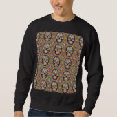 Tag des Toten Musters Sweatshirt (Vorderseite)