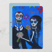 TAG DES TOTEN PAAR WEDDING EINLADUNG (Vorne/Hinten)