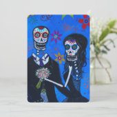 TAG DES TOTEN PAAR WEDDING EINLADUNG (Stehend Vorderseite)