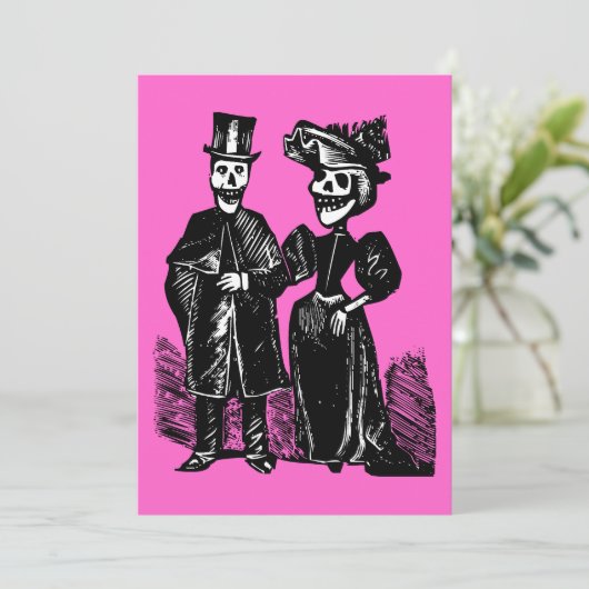 Tag des Toten Paares Einladung (Stehend Vorderseite)