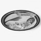 Tag des Toten Party Zuckerhut Meerjungfrau Goth Pappteller (Schrägansicht)