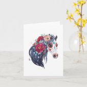 Tag des Toten Pferdes Karte (Gelbe Blume)