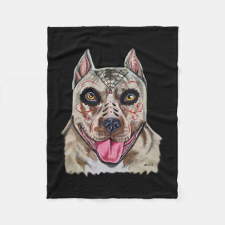 Tag des toten Pitbull Fleecedecke