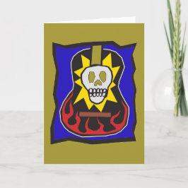 Tag des toten Schädel-Gitarren-Goldes w/Blue Karte
