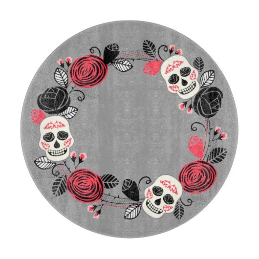 Tag des Toten Schädelbrudes Schneidebrett (Vorderseite)