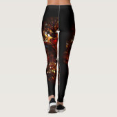 Tag des Toten Schädeldesigns Leggings (Rückseite)