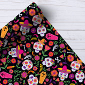 Tag des Toten Schädelmusters Geschenkpapier