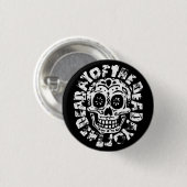 Tag des toten Schädels 1 Button (Vorne & Hinten)