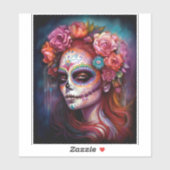 Tag des Toten Schädels Aufkleber (Blatt)