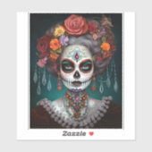 Tag des Toten Schädels Aufkleber (Blatt)