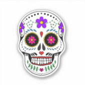 Tag des toten Schädels Aufkleber (Vorderseite)