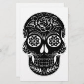 Tag des Toten Schädels Briefpapier (Vorne/Hinten)