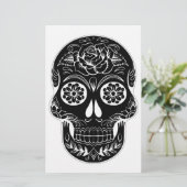 Tag des Toten Schädels Briefpapier (Stehend Vorderseite)