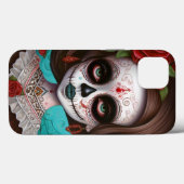 Tag des Toten Schädels Case-Mate iPhone Hülle (Rückseite (Horizontal))