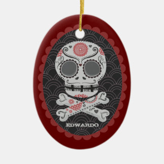 Tag des Toten Schädels Día de los Muertos calavera Keramik Ornament