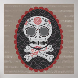 Tag des Toten Schädels Día de los Muertos calavera Poster