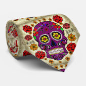 Tag des toten Schädels - die lila Krawatte (Gerollt)
